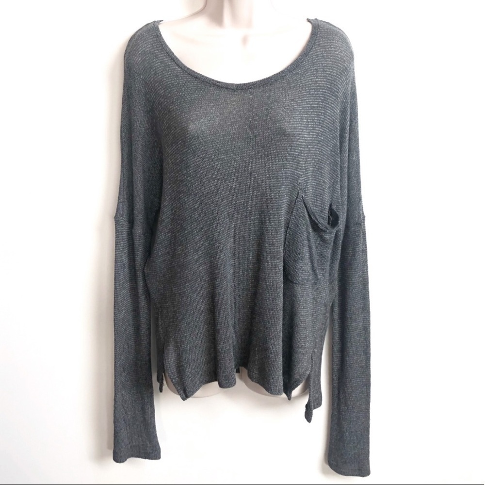 Abercrombie & Fitch oversized slub knit sw…